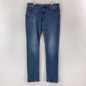 Kut from the Kloth Blue Denim Katy Boyfriend Jeans Womens Mid-Rise Casual Size 6